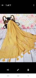 Light weight lace and tassel hijabs/scarves