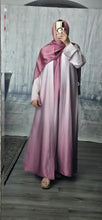 Load image into Gallery viewer, Ombre Cardigan/ Abaya 2 Pc