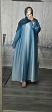 Load image into Gallery viewer, Ombre Cardigan/ Abaya 2 Pc