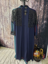 Load image into Gallery viewer, Chiffon Sequin Cardigan With Belt
