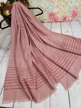 Load image into Gallery viewer, Cotton Scarf With Shimmer Stripes