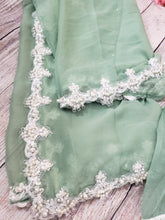 Load image into Gallery viewer, Pure Chiffon mint 3 piece suit