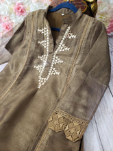 Load image into Gallery viewer, Khadi Net Lace and Mirror kurti only
