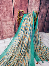 Load image into Gallery viewer, Turkish Jewel Scarf with Tassels