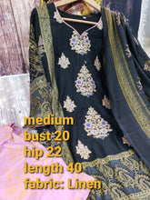 Load image into Gallery viewer, Linen 3 pcs Medium with Linen Shawl
