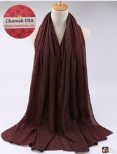 Load image into Gallery viewer, Crinkle Two Tone Scarf - 3 Colors