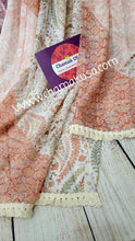 Load image into Gallery viewer, Peach Bloom Lace Scarf