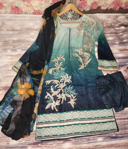 Embroidered 3 Piece Lawn Suit 03