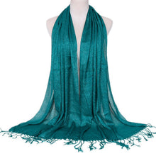Load image into Gallery viewer, Shimmer Scarf With fringe