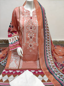 Embroidered 3 Piece Lawn Suit 17