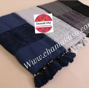 Light weight lace and tassel hijabs/scarves
