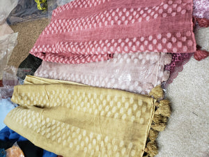 Nice Polka Dot Cotton Tassel Scarf Women Hijab/Scarf